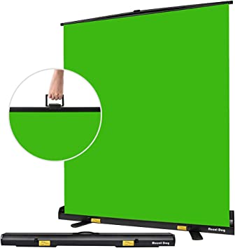 Photo 1 of  MOUNTDOG Collapsible Green Screen Backdrop, 1.52x2M Chromakey Background Panel for Photo Video Live Game Tiktok, Solid Aluminium Base Wrinkle-Resistant Fabric, Pull-up Style with Auto-Locking Frame
