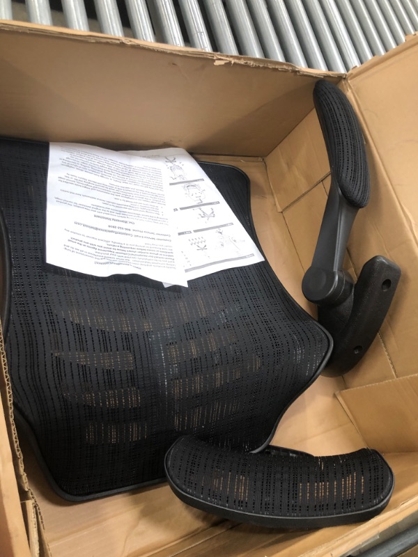 Photo 2 of *selling for PARTS, NO RETURNS*
Flash Furniture High-Back Black Mesh Swivel Ergonomic Executive Office Chair with Flip-Up Arms and Adjustable Headrest
