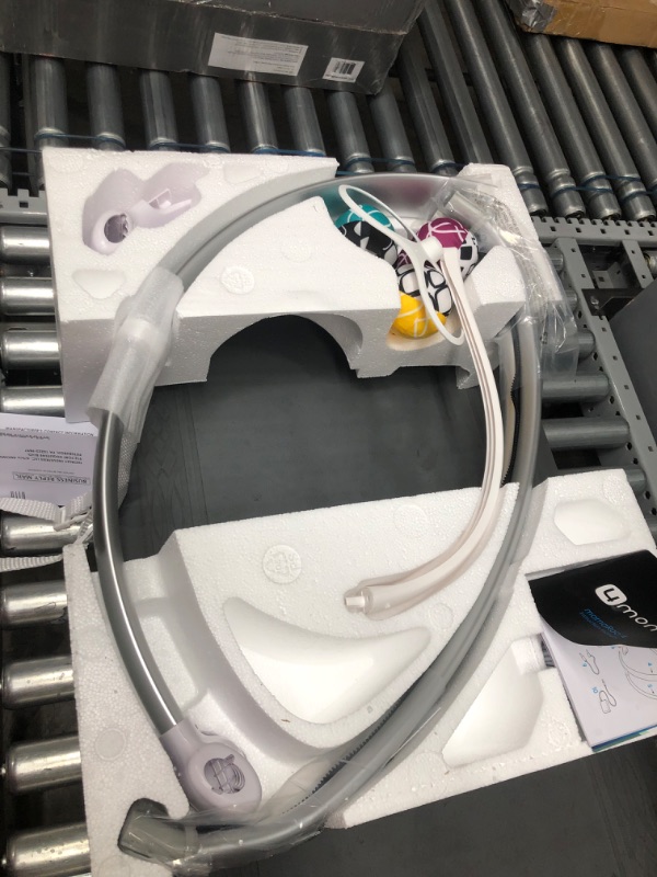 Photo 1 of 4moms mamaRoo 4 Multi-Motion Baby Swing, Bluetooth Baby Rocker with 5 Unique Motions, Cool Mesh Fabric, Silver
