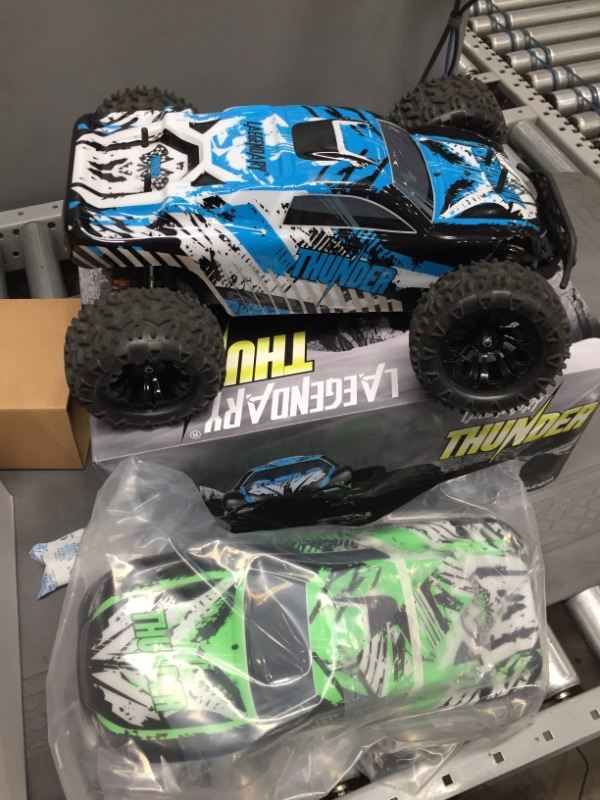 Photo 2 of 1:10 Scale Brushless RC Cars 65+ km/h Speed - Boys Remote Control Car 4x4 Off Road Monster Truck Electric - All Terrain Waterproof Toys for Kids and Adults -2 Body Shells + Connector for 30+ Mins Play
