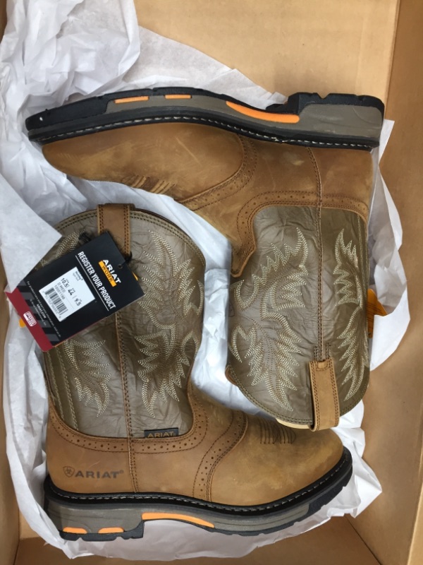 Photo 2 of Ariat Workhog Pull-on Work Boot – Men’s Leather, Round Toe, Western Work Boot SIZE 10.5
