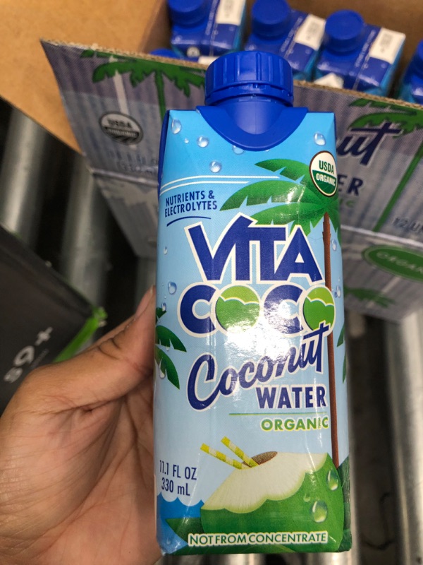 Photo 3 of **EXPIRED 05/12/2022** -Vita Coco Coconut Water, Pure Organic | Refreshing Coconut Taste | Natural Electrolytes | Vital Nutrients | 11.1 Oz (Pack Of 12)
