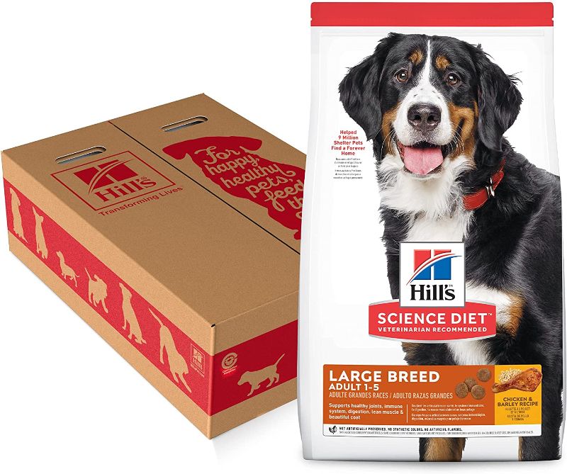 Photo 1 of **BAG HAS BEEN OPEN* BB:08/2023*- -Hill's Science Diet Dry Dog Food, Adult, Large Breed, Chicken & Barley Recipe
