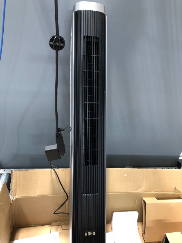 Photo 2 of ***PARTS ONLY*** Dreo 42'' Pilot Pro Tower Fan with Remote, 25 DB Quiet DC Portable Bladeless Fan, 90° Oscillating,12H Timer, 9 Speeds,4 Modes, LED Display, Floor Fans for Bedroom Home Office, Black (DR-HTF005)
