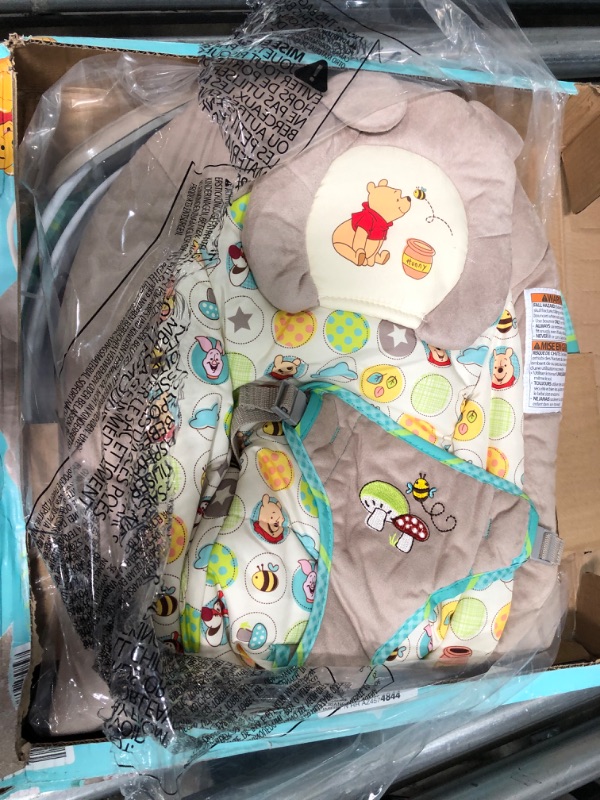 Photo 3 of Bright Starts Disney Baby Winnie the Pooh Dots & Hunny Pots Vibrating Baby Bouncer
