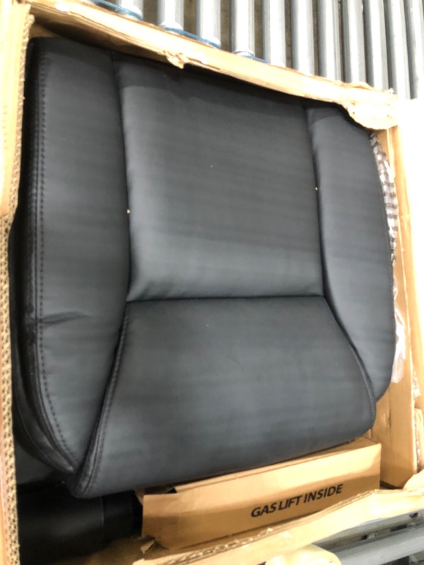 Photo 3 of *INCOMPLETE* Amazon Basics Classic Puresoft Padded Mid-Back Office Computer Desk Chair with Armrest - Black
