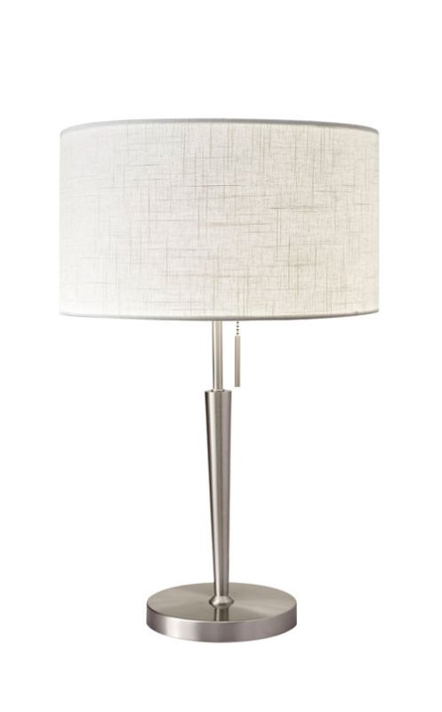 Photo 1 of Adesso Hayworth Table Lamp Brushed Steel
