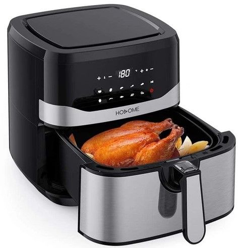 Photo 1 of HOSOME KDF-593D Air Fryer 1800W Motor 7L Capacity with Touch Screen for Less-oil Grilling, Frying, Baking, and Roasting - Black
