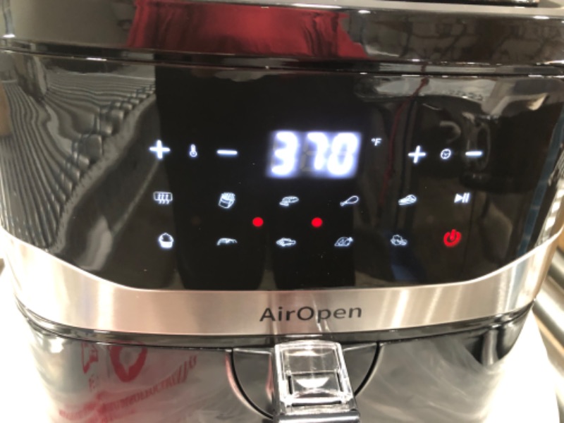 Photo 3 of HOSOME KDF-593D Air Fryer 1800W Motor 7L Capacity with Touch Screen for Less-oil Grilling, Frying, Baking, and Roasting - Black
