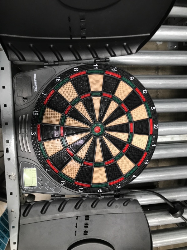 Photo 2 of Arachnid Reactor Electronic Dartboard and Cabinet with LCD display, Cricket Scoring Displays, 8-Player Scoring
