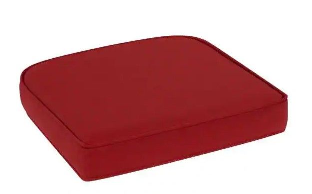 Photo 1 of 
Hampton Bay
20.5 in. x 19.5 in. Chili Outdoor Trapezoid Seat Cushion (2-Pack)