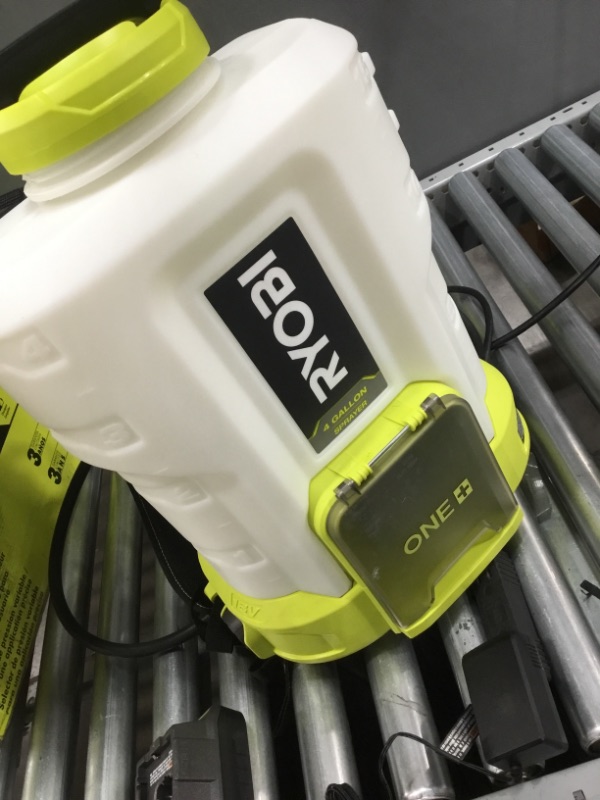Photo 2 of 
RYOBI
ONE+ 18V Cordless Battery 4 Gal. Backpack Chemical Sprayer with 2.0 Ah Battery and Charger