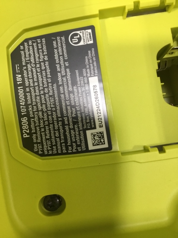 Photo 4 of 
RYOBI
ONE+ 18V Cordless Battery 4 Gal. Backpack Chemical Sprayer with 2.0 Ah Battery and Charger