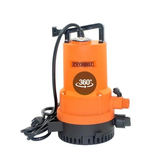 Photo 1 of 
Everbilt
1/4 HP 2-in-1 Utility Pump