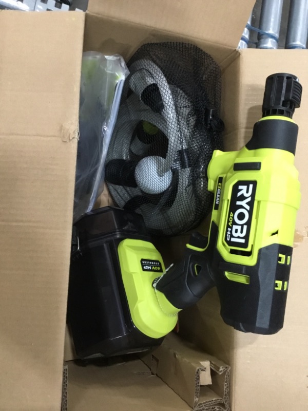 Photo 2 of 
RYOBI
40-Volt HP Brushless EZClean 600 PSI 0.7 GPM Cold Water Power Cleaner with 2.0 Ah Battery and Charger