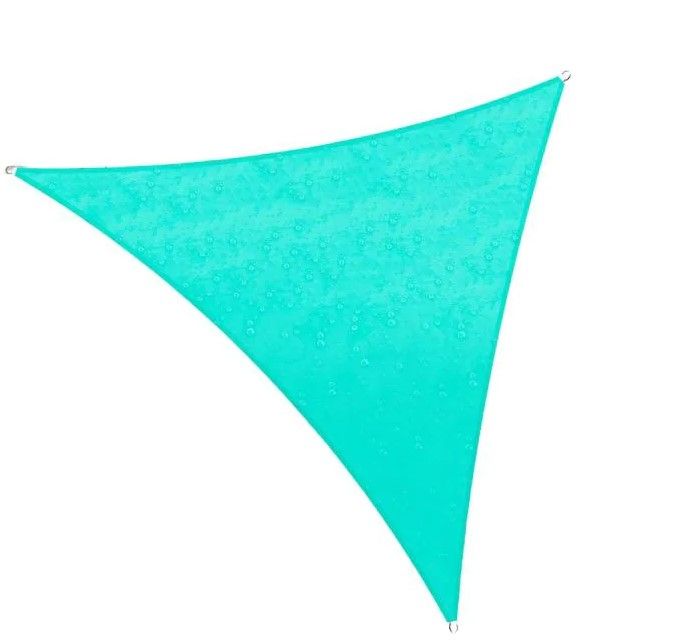 Photo 1 of 
COLOURTREE
16 ft. x 16 ft. 220 GSM Waterproof Turquoise Triangle Sun Shade Sail Screen Canopy, Outdoor Patio and Pergola Cover