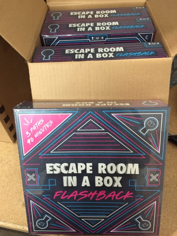 Photo 2 of ESCAPE ROOM IN A BOX: FLASHBACK
4 pack