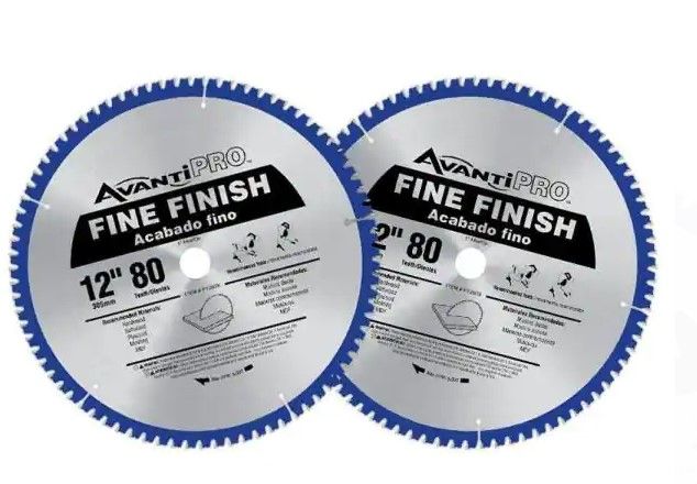 Photo 1 of 
Avanti Pro
12 in. x 80-Tooth Fine Finish Circular Saw Blade (2-Pack)