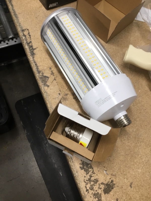 Photo 2 of 
Feit Electric
750-Watt Equivalent Corn Cob High Lumen Daylight (5000K) HID Utility LED Light Bulb