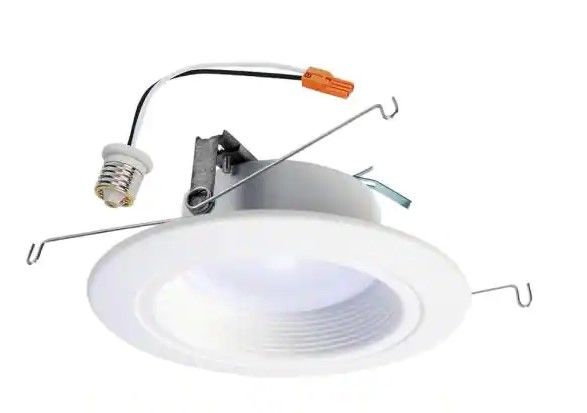 Photo 1 of 
Halo
RL 5 in. and 6 in. 2700K-5000K White Integrated LED Recessed Ceiling Light Trim at Selectable CCT, (665 Lumens)