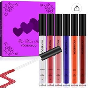 Photo 1 of Bundle of 4 
Lip Gloss Set,Mothers Day Gifts from Daughter Son Husband for Mom Unique Mother's day Gifts for Women Her Wife Grandma Adult Sister Friend Girlfriend Teenager Christmas Stocking Stuffers Makeup Sets