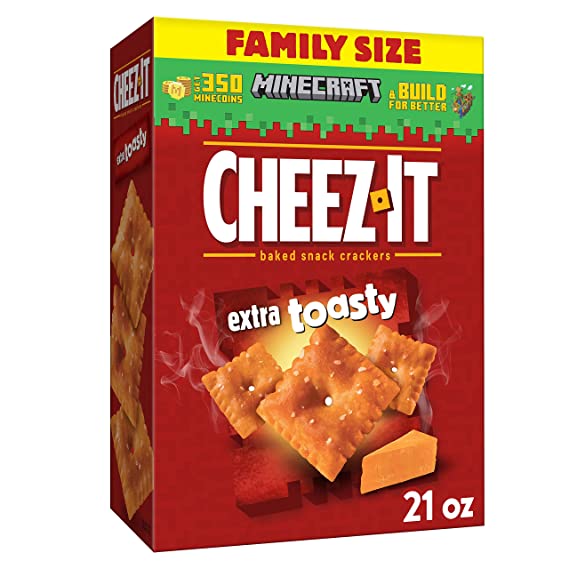 Photo 1 of *** EXP: DEC 26 22 **   *** NON-REFUNDABLE ***    *** SOLD AS IS **
Cheez-It Cheese Crackers, Baked Snack Crackers, Office and Kids Snacks, Extra Toasty, 21oz Box (1 Box)
