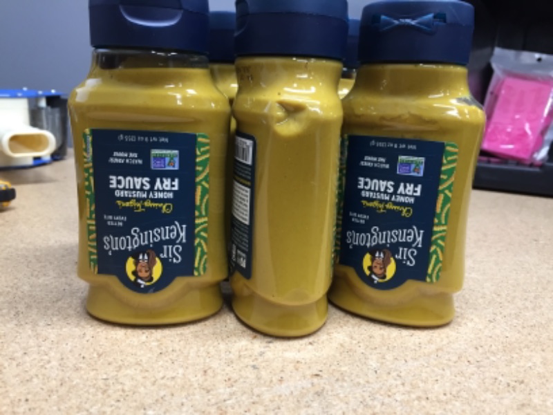Photo 3 of ** EXP: JULY 16 22 ***    ** NON-REFUNDABLE ***    ** SOLD AS  IS **
Sir Kensington's Fry Sauce Dipping Sauce Chrissy Teigen's Honey Mustard Fry Sauce Gluten Free, Non-GMO, from 100% Grade-A Mustard Seeds and Fair Trade Organic Honey, Shelf-Stable 9 Oz
