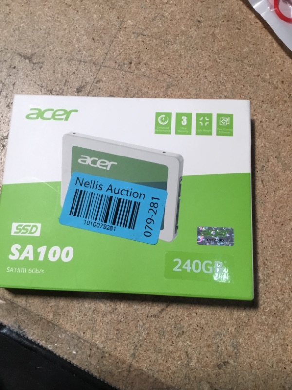 Photo 2 of Acer America BL.9BWWA.102 2.5 in. 240GB SATA Internal Solid State Drive