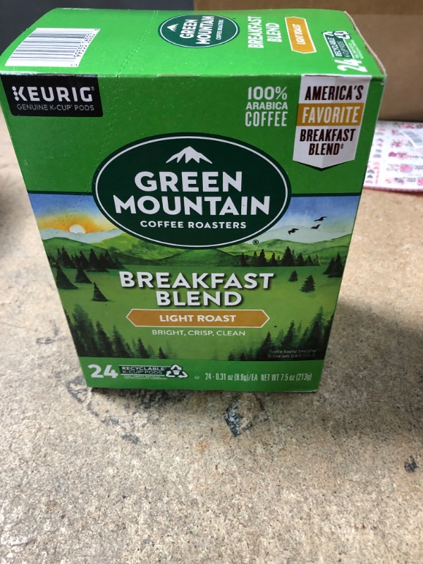 Photo 3 of **EXPIRES OCT2023, NOT REFUNDABLE** Green Mountain Coffee Roasters Breakfast Blend, Single-Serve Keurig K-Cup Pods, Light Roast Coffee, 24 Count
