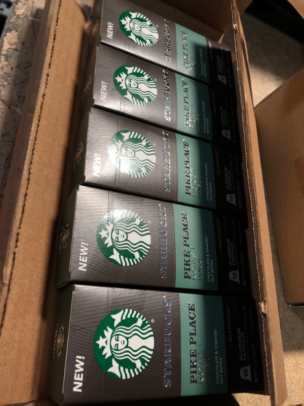 Photo 2 of **EXPIRES MAY10/2022 NOT REFUNDABLE**Starbucks by Nespresso, Pike Place Roast (50-count single serve capsules, compatible with Nespresso Original Line System)
