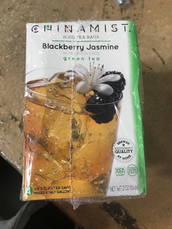 Photo 3 of ** EXP: 01/12/2024 **    *** NON-REFUNDABLE **    ** SOLD AS IS **
China Mist, Blackberry Jasmine Green Tea Bags for Iced Tea, (3 Pack)
