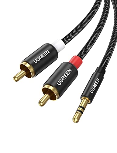 Photo 1 of ** SETS OF 3 **
UGREEN 3.5mm to 2RCA Cable Nylon Braided Audio Auxiliary Adapter Stereo Y Splitter Cord for Smartphone Speakers Tablet HDTV MP3 Player 6FT
