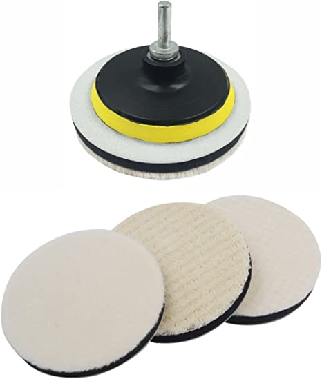 Photo 1 of ** SETS OF 2 **
Body Repair Buffing & Polishing Pads Kits Buff Sanding Disc Backing Cutting Wool Drill Polish Pad in Wheels Cleaner for Lambs Wool Hook and Loop Compound Car Polisher Furniture Glass Waxing
