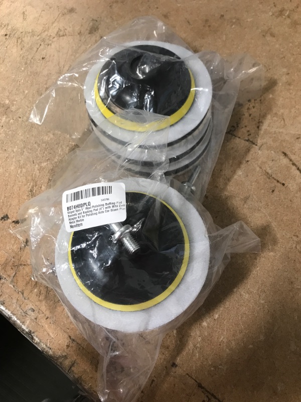 Photo 2 of ** SETS OF 2 **
Body Repair Buffing & Polishing Pads Kits Buff Sanding Disc Backing Cutting Wool Drill Polish Pad in Wheels Cleaner for Lambs Wool Hook and Loop Compound Car Polisher Furniture Glass Waxing
