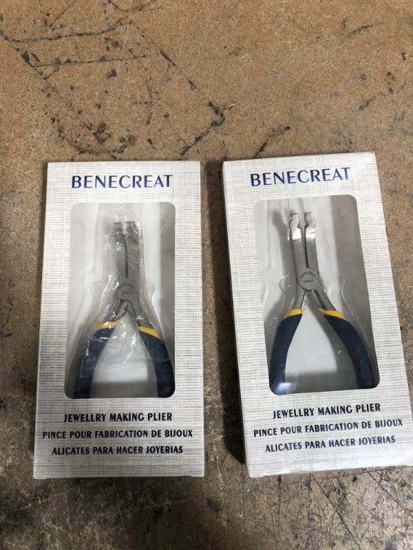 Photo 2 of 2 Sets of BENECREAT Jewelry Crimp Pliers Bead Crimper Jewelry Plier for Closing Small Bead Cover Micro Bead Tubes