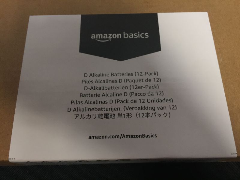 Photo 2 of Amazon Basics 12 Pack D Cell All-Purpose Alkaline Batteries, Easy to Open Value Pack