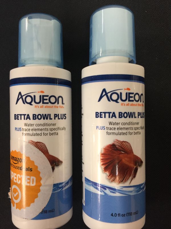 Photo 2 of Aqueon Betta Bowl Plus Aquarium Tap Water Conditioner, 4-Ounce
2CT