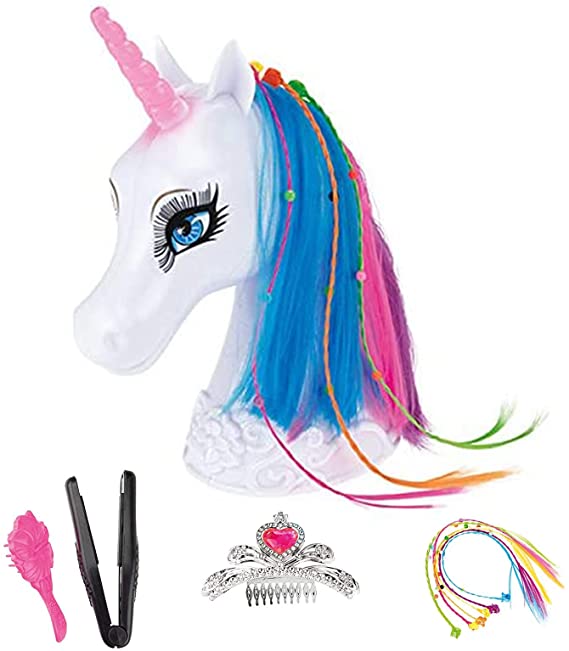 Photo 1 of Big Unicorn Styling Head, Unicorn Toys Gifts Play Set, Hair Toys for Girls Aged 3 4 5 6