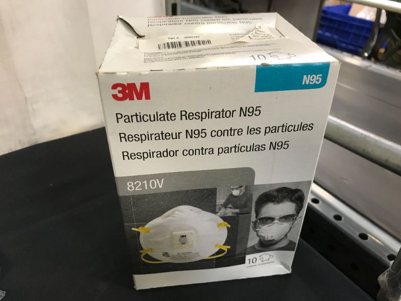 Photo 2 of 3M 8210V Particulate Respirator with Cool Flow Valve  10pcs