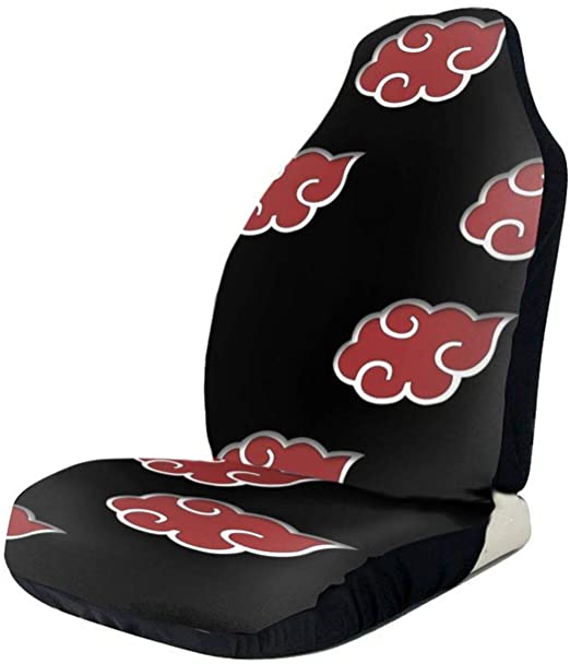 Photo 1 of WQOIEGE Car Seat Covers Hot Anime Akatsuki Naruto Pattern Red Cloud Luxury Full Set Vehicle Seat Protector Cool Fit Most Car Sedan High Back Seat Cover for Car,Truck,Mini Vans 1 Pcs
