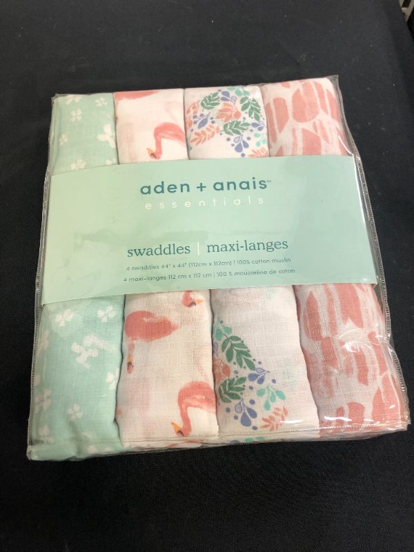 Photo 2 of aden + anais Essentials Swaddle Blanket, Muslin Blankets for Girls & Boys, Baby Receiving Swaddles, Newborn Gifts, Infant Shower Items, Toddler Gift, Wearable Swaddling Set, 4 Pack, Briar Rose
