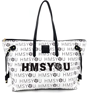 Photo 1 of HMSYOU Large Tote Bag, Best Tote Bag for Women. Large Capacity Laptop Tote Ideal for Travel, Airplane, Office & Diaper - Advanced Faux Leather Excellent Waterproof Ability.(Letter)
