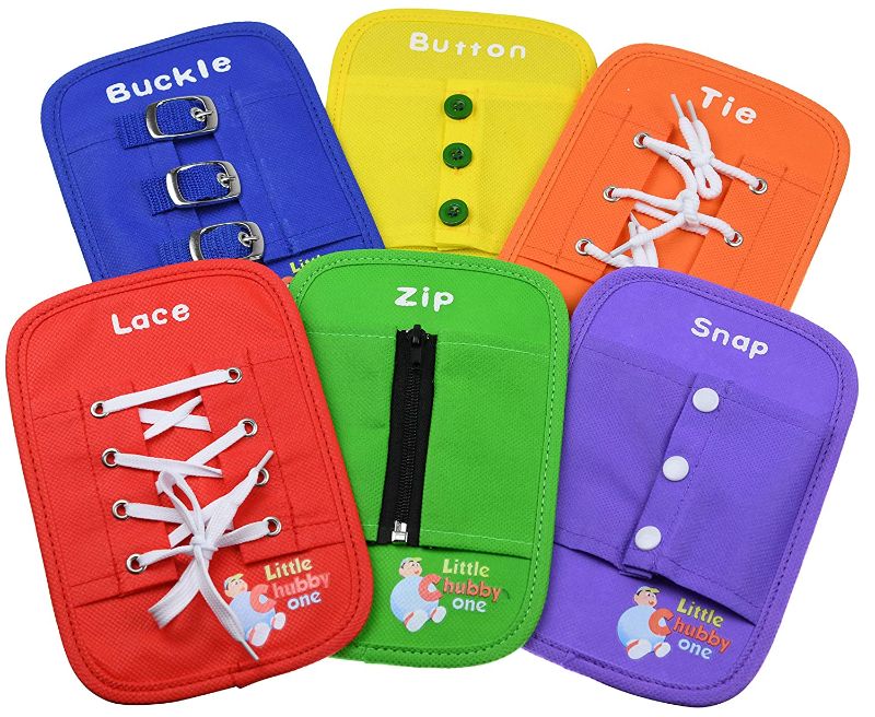 Photo 1 of Little Chubby One Busy Board Set - Learning Activity Toy - Educational Toy Helps Develop Motor Skills Dress Skills Color Recognition and Hand Eye Coordination Perfect for Traveling (8x10.5 Inches)
