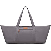 Photo 1 of ELENTURE Large Yoga Mat Bag, Exercise Mat Carrier Tote Bag with Pocket GRAY