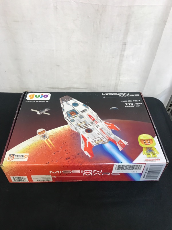 Photo 2 of GUJO Adventure Mars Mission Rocket, Kids STEM Building Toys Set (2.5 ft. Tall) Space Toy Rocket Ship - STEM Learning Toy for Boys & Girls Ages 7-11+ Great Gift for Kids (240+ Pieces)
