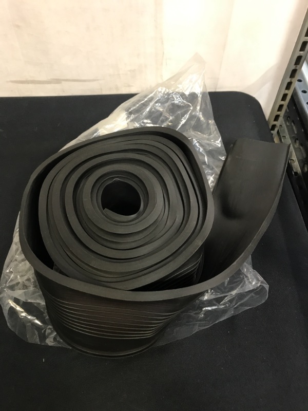 Photo 2 of Garage Door U-Bottom Weather Stripping Kit Rubber Seal Strip Replacement, Universal Sealing Professional Grade T Rubber,5/16" T Ends, 3 3/4" Width X 20 Feet Lenth (Black)
