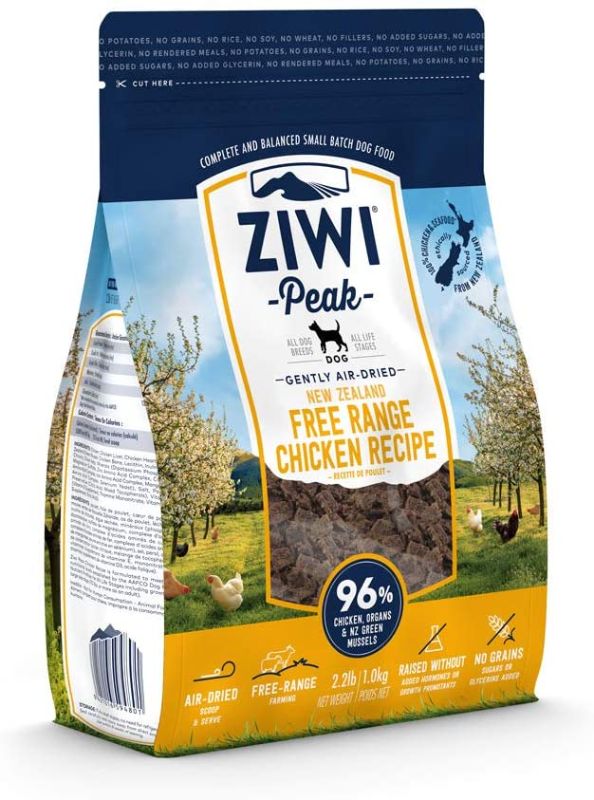 Photo 1 of ZIWI Peak Air-Dried Dog Food – All Natural, High Protein, Grain Free and Limited Ingredient with Superfoods (Chicken, 2.2 lb)
 EXP 07/03/23