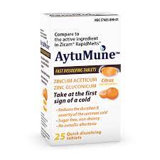 Photo 1 of AytuMune® Fast Dissolving Tablets for Immune System Support, Citrus (25 Tablets) EXP 03/23, 3 COUNT