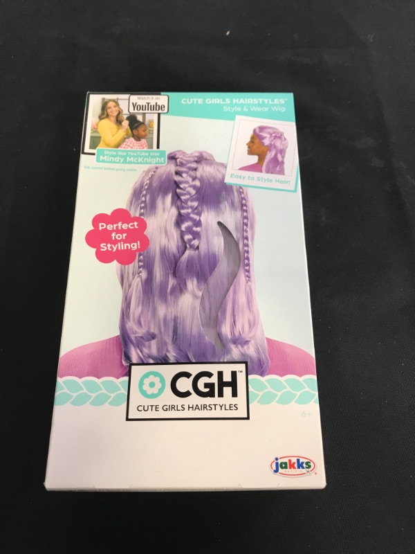 Photo 1 of CGH Cute Girls Hairstyles! Wig - Purple Wavy Hair Style & Wear Wig
