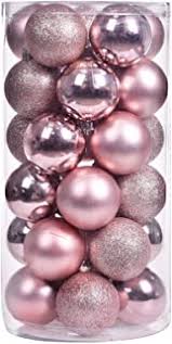 Photo 1 of 14 Pcs Christmas Tree Hanging Balls Household - Xmas Tree Decor Ball Ornament for Holiday Wedding Party Decoration, Pink
DAMAGED PACKAGING 
